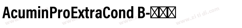 AcuminProExtraCond B字体转换